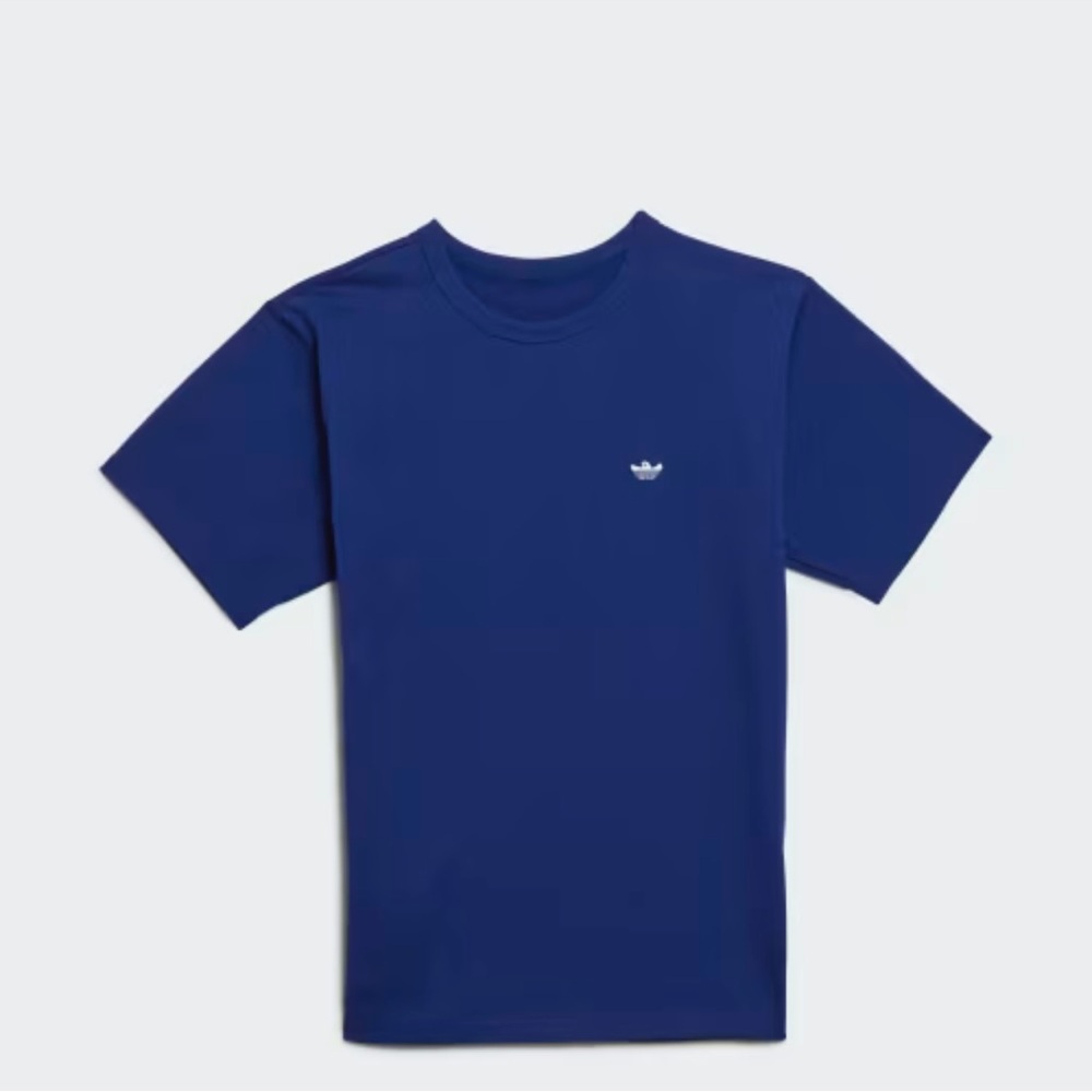 Adidas heavyweight gender neutral Shmoo blue short sleeve T shirt 2XS New